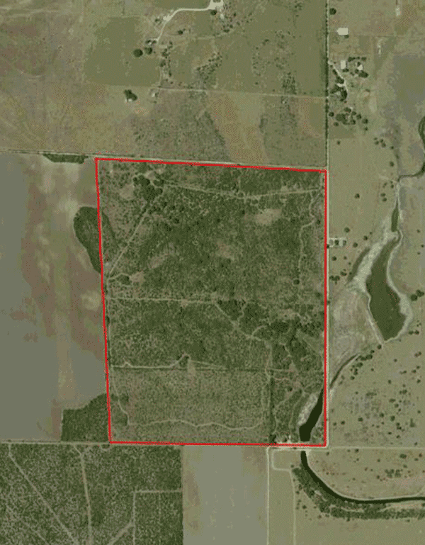 181 Acre Ranch Medina Aerial Map