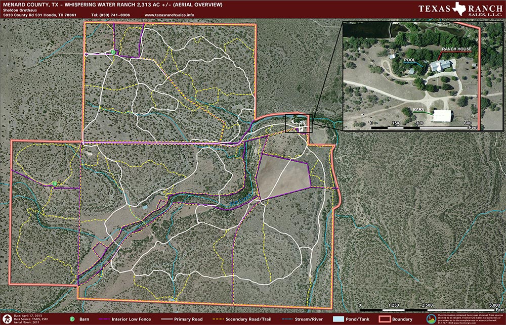 Texas ranch for sale 2313 Acres. Ranch real estate in Menard County