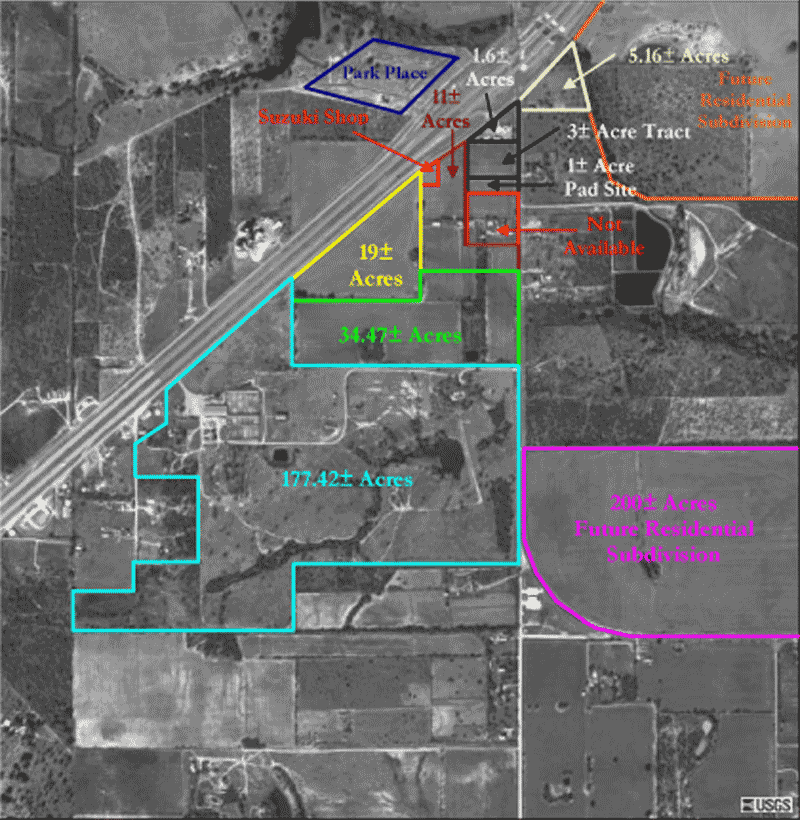 216 Acre Ranch Atascosa Aerial Map