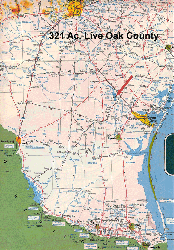 321 Acre Ranch Live Oak Location Map Map