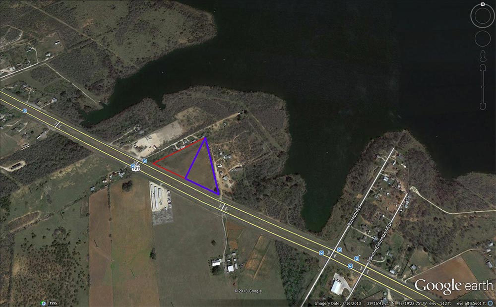 3.75 Acre industrial property Bexar Aerial Map