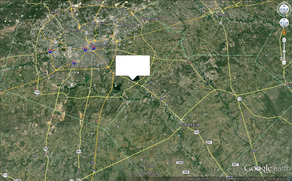 3.75 Acre industrial property Bexar Location Map Map
