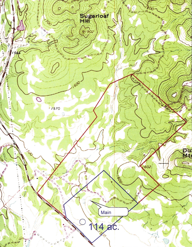 445 Acre Ranch Bandera Topography Map