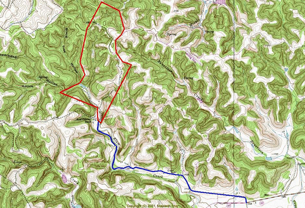 535 Acre Ranch Bandera Topography Map