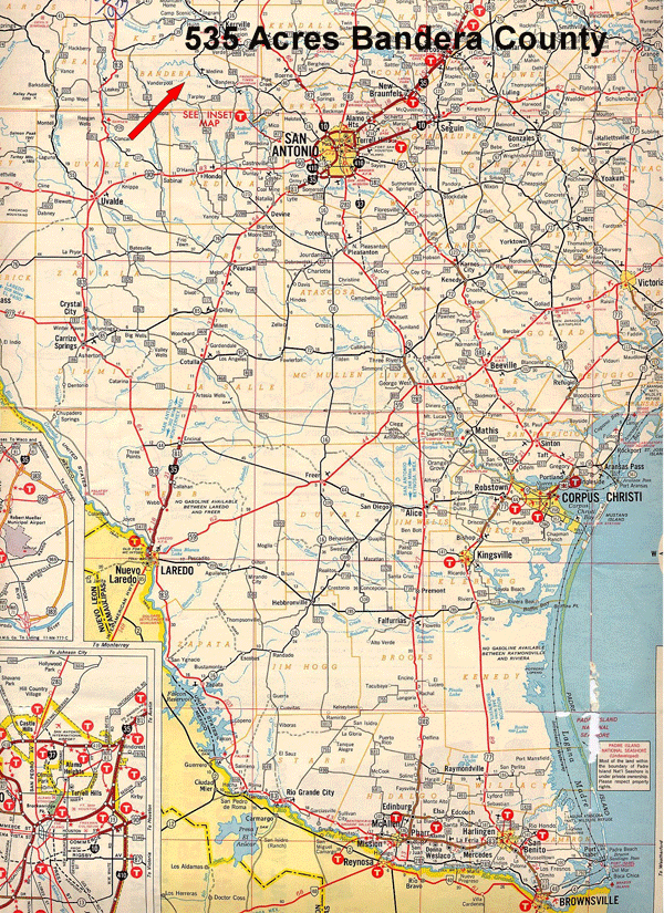 535 Acre Ranch Bandera Location Map Map