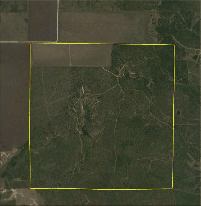 656 Acre Ranch Medina Aerial Map