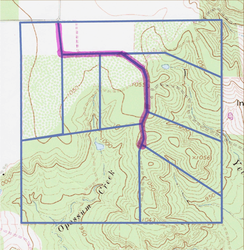 656 Acre Ranch Medina Topography Map