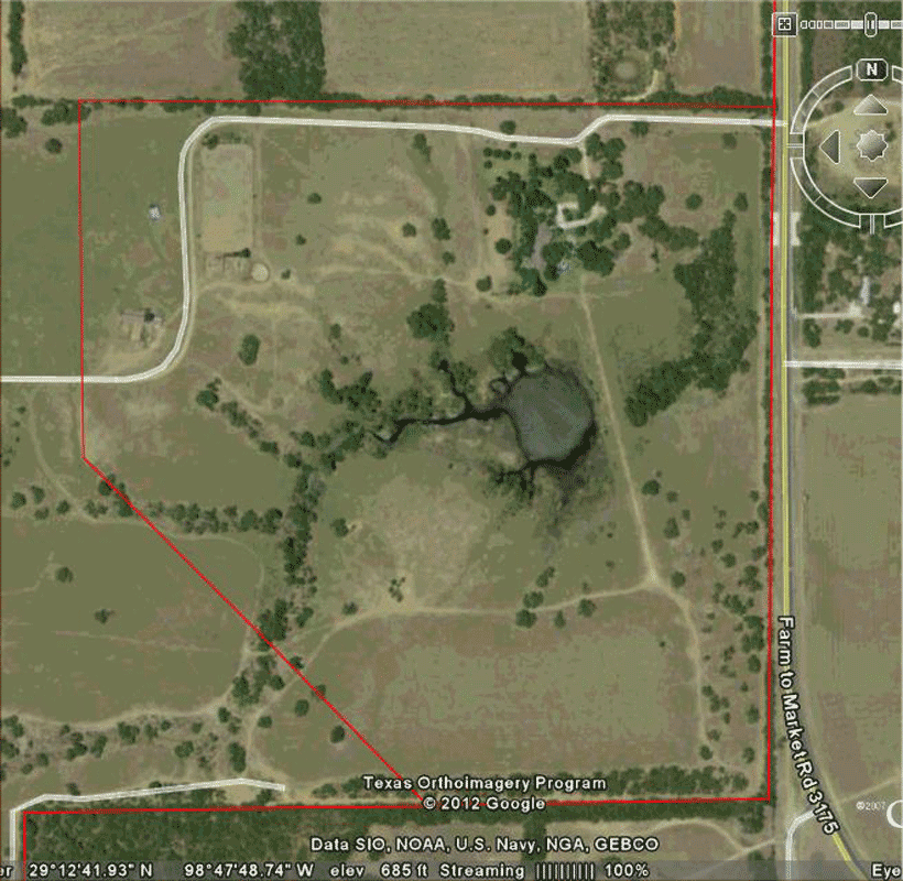 70 Acre Ranch Atascosa Aerial Map