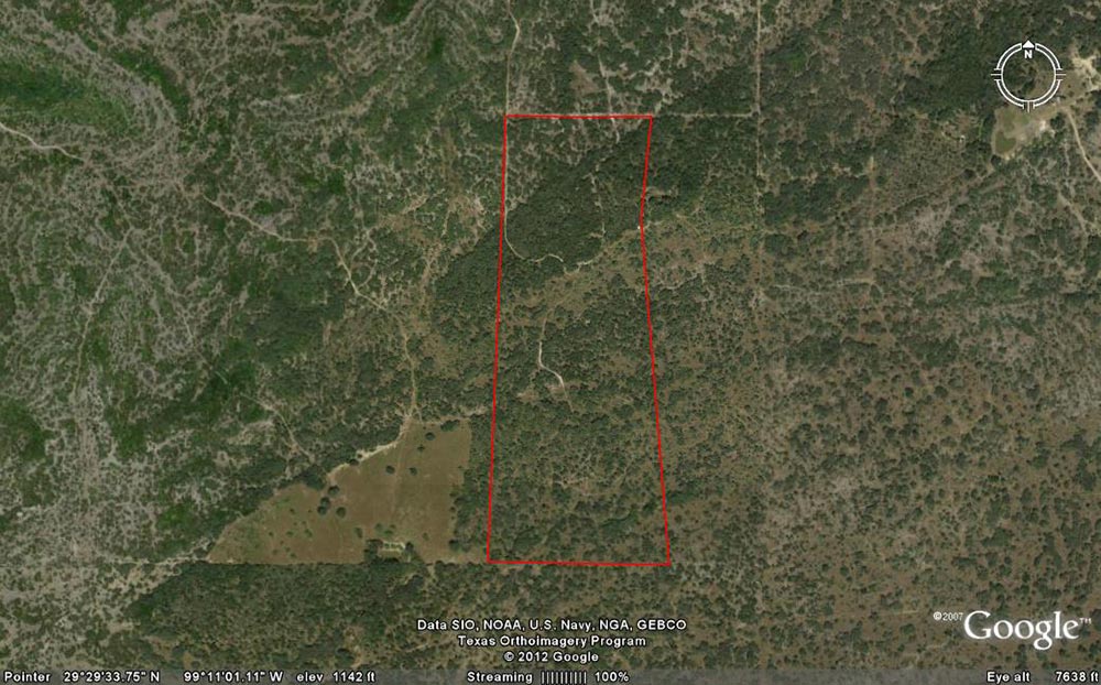 72 Acre Ranch Medina Aerial Map