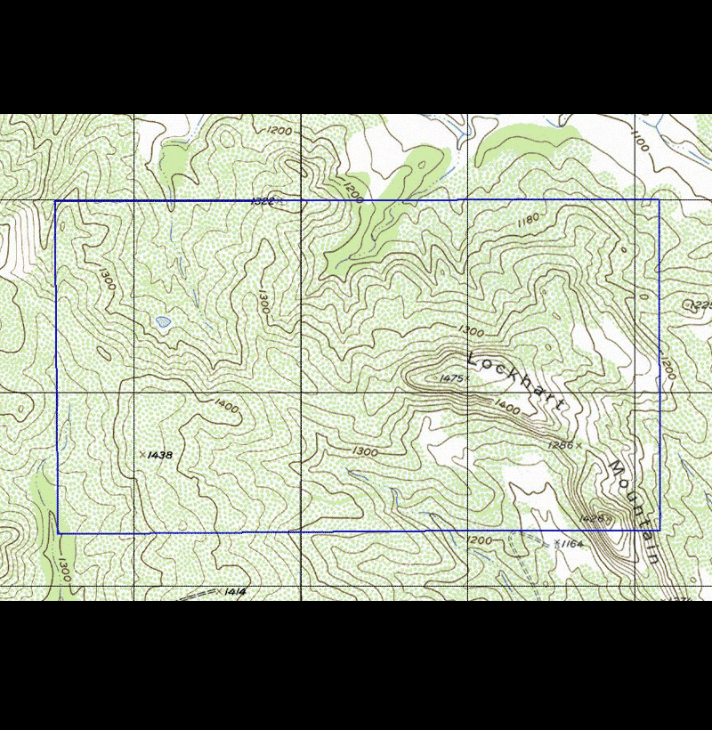 936 Acre Ranch Llano Topography Map