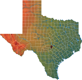 Blanco county water resourse map