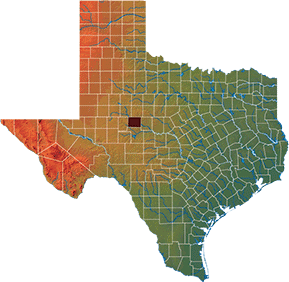 Coke county water resource map