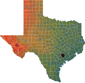 Lavaca county water resource map