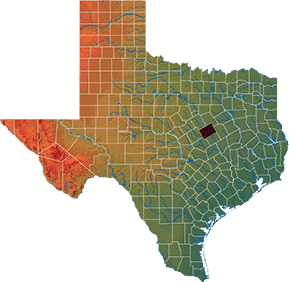 McLennan county water resource map