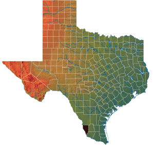 Zapata county water resource map