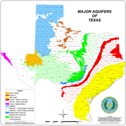 Texas Major Aquifers.